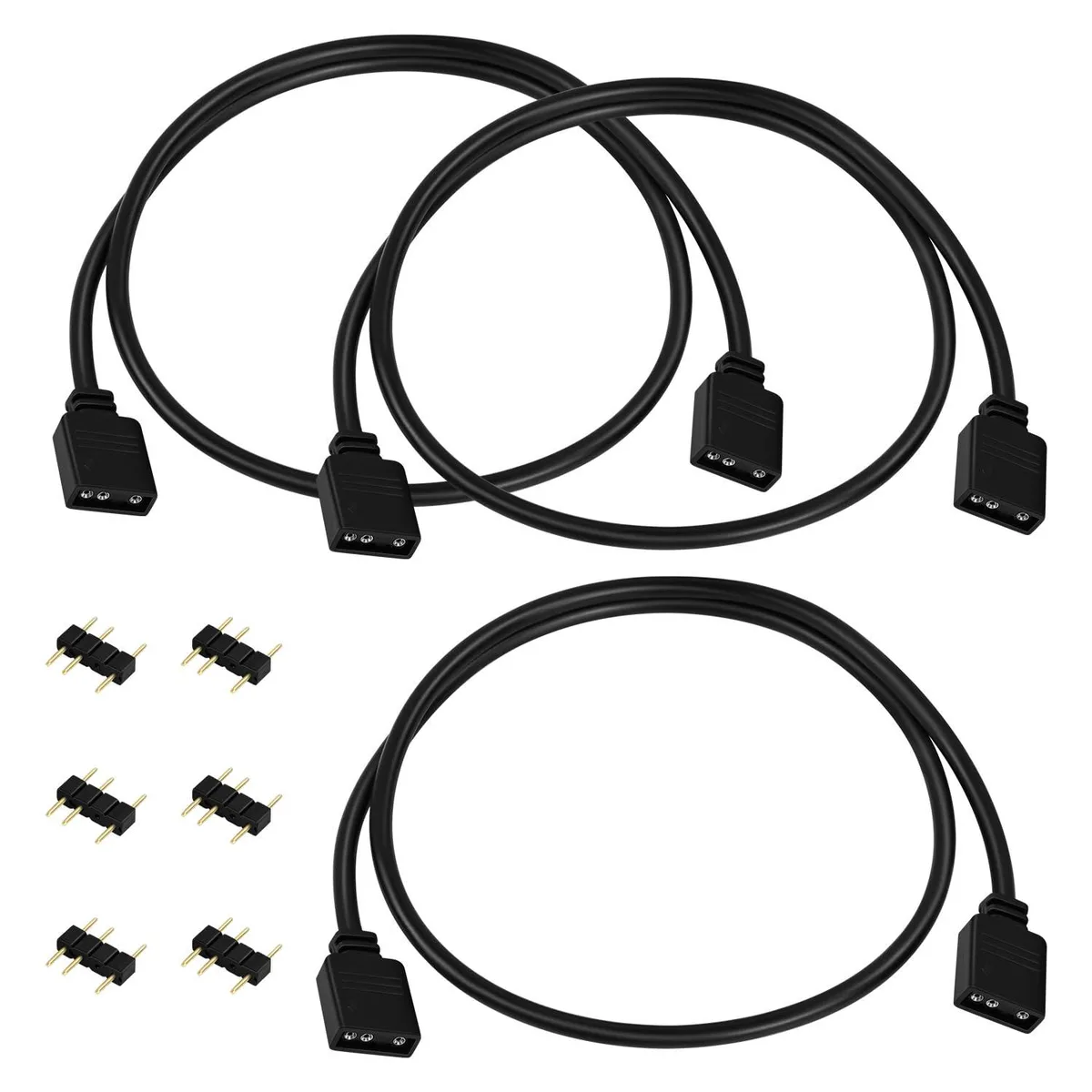  SolidSS ARGB Extension Cable 19.7in 3-pack 3-pin 5V — product photo