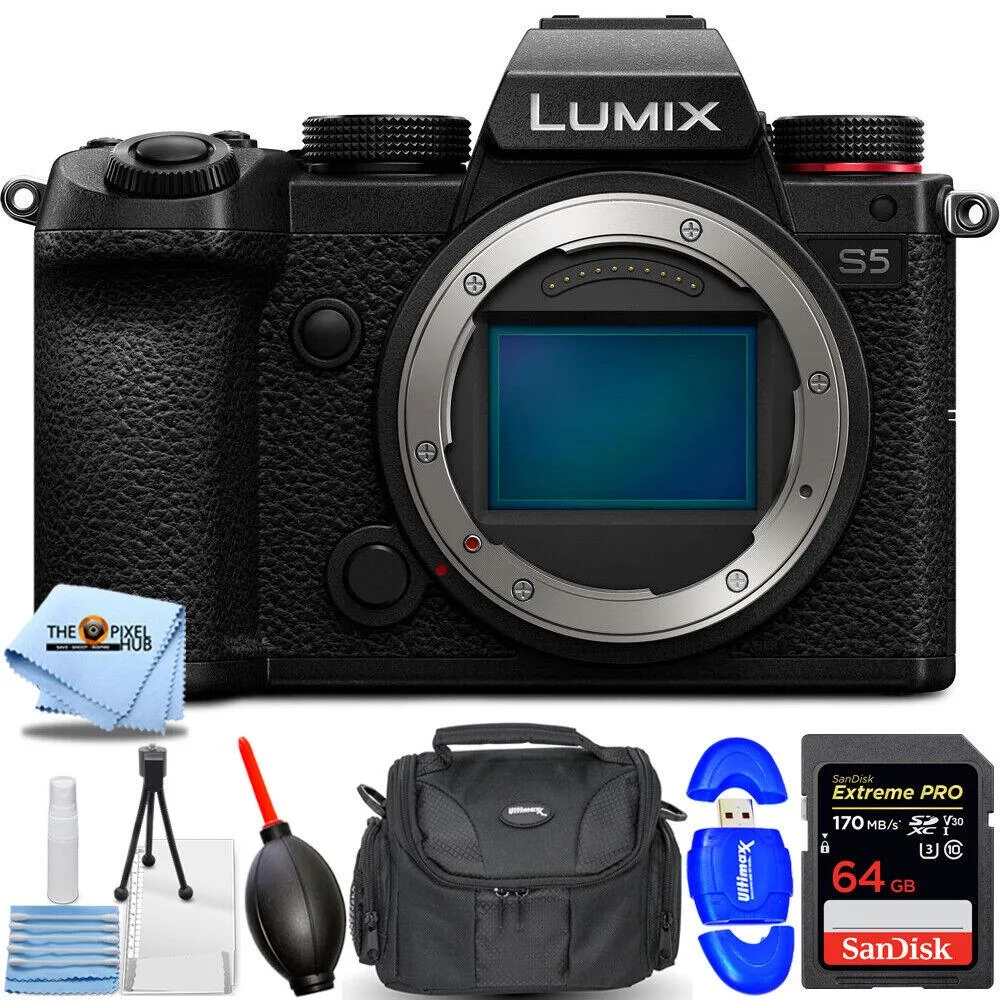 Panasonic Panasonic Lumix DC-S5 Body Essential 64GB Bundle — product photo