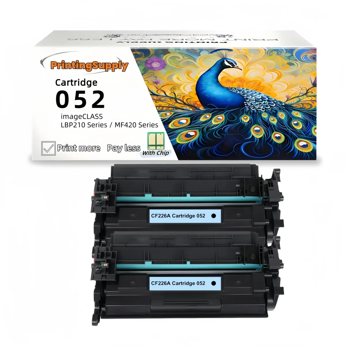Aster Graphics Inc Aster Graphics Inc 052 Black Toner Cartridge 2 Pack 3200 Pages — product photo