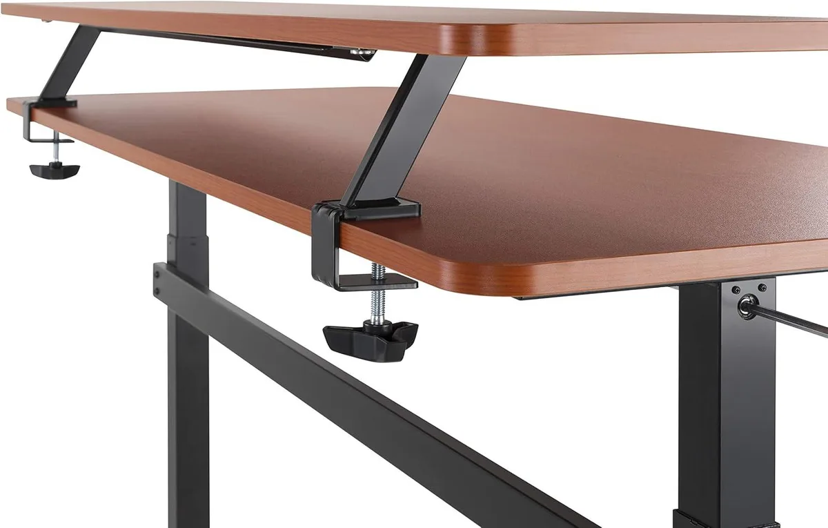 PISKEKAT PISKEKAT 55 Inch Clamp On Desk Shelf Cherry server rack — product photo