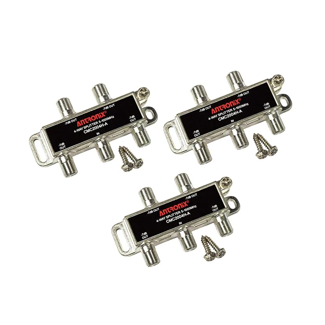 Antronix Antronix CMC2004H 3-Pack 4-Way Horizontal Splitter 7dB 5-1002 MHz — product photo