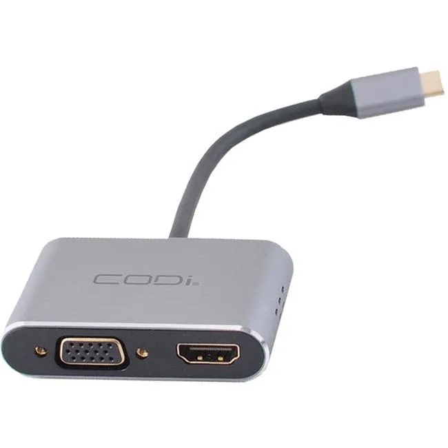 CODi CODi A01063M USB Display Adapter HDMI VGA USB-C PD USB-A 3.0 — product photo