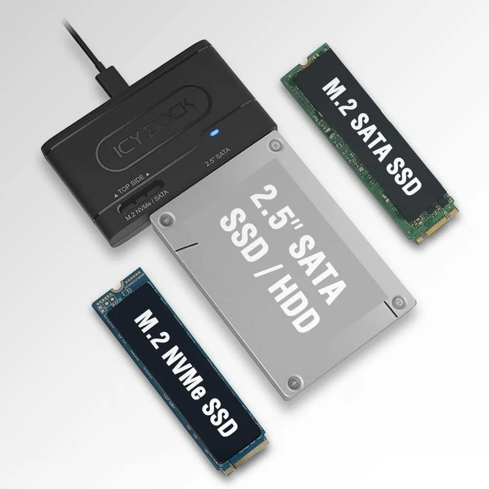 ARENTI ARENTI 2 in 1 accessory 10Gbps USB 3.2 Gen 2 SATA NVMe — product photo