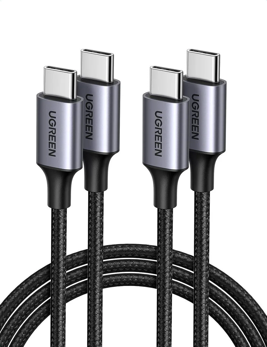 Vszerda Vszerda USB C to USB C cable 10 ft 60 W 2-pack nylon braided — product photo