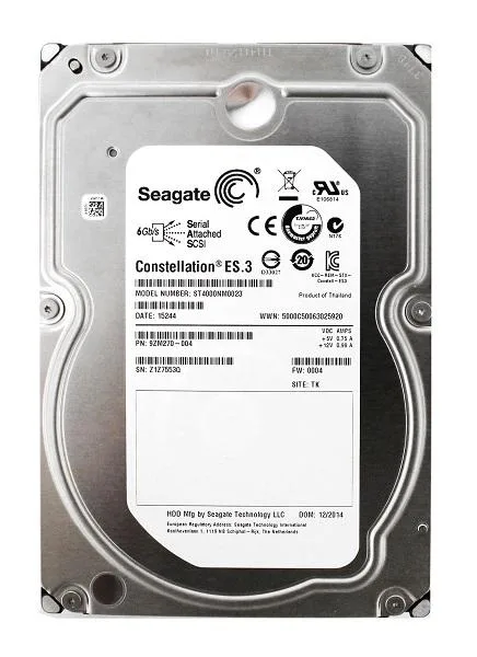 Seagate Seagate Constellation ES.3 4TB 7200RPM SAS 6Gb/s 128MB Cache (CE) 3.5-inch internal hard drive — product photo