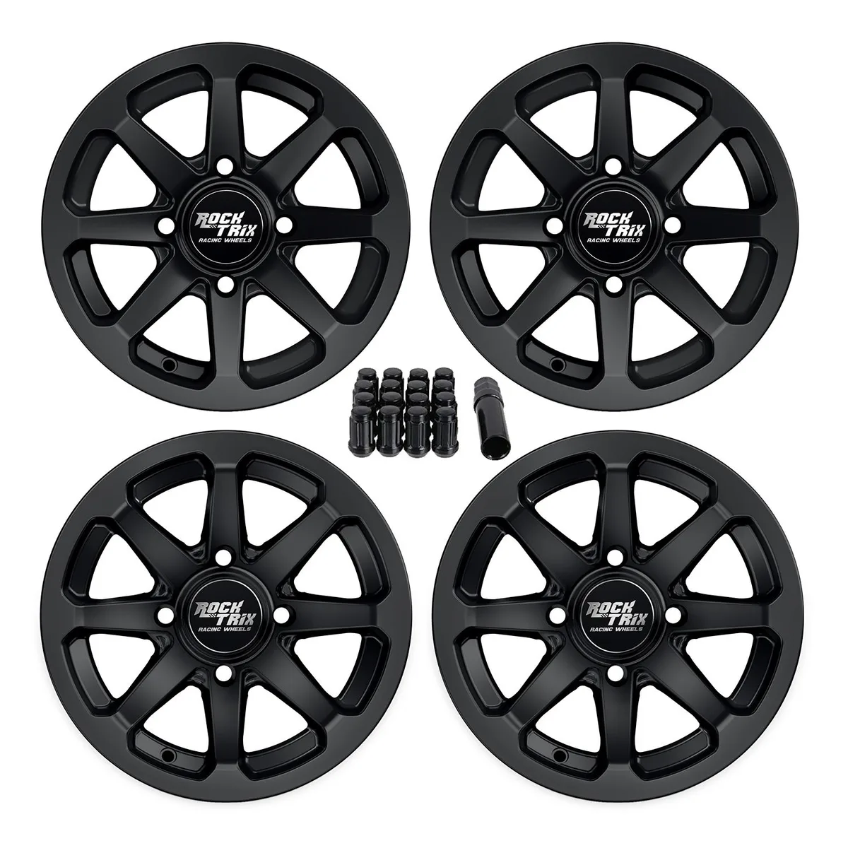 Precision European Motorwerks Precision European Motorwerks RT102 12x7 ATV Wheels 4x110 Matte Black SRA — product photo
