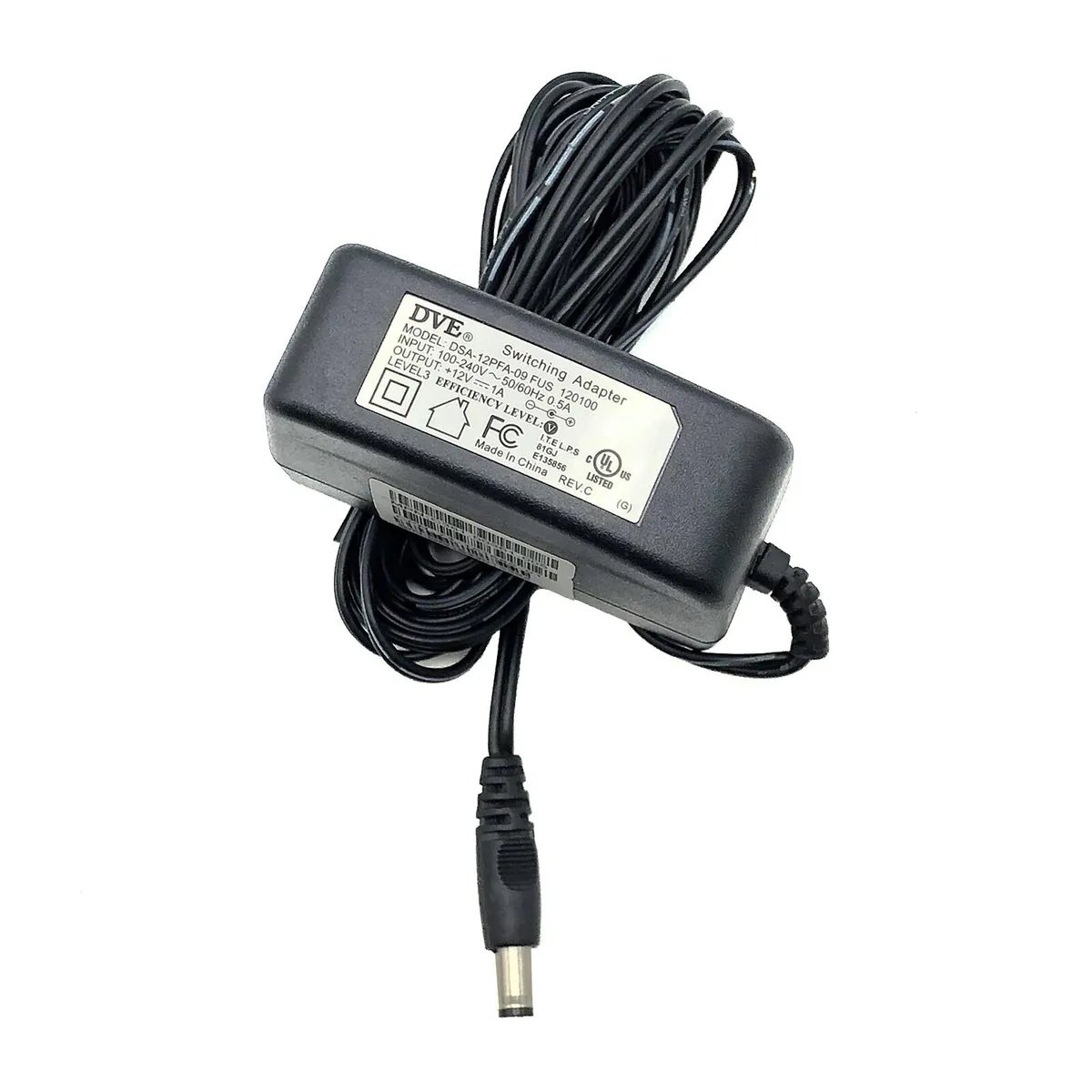 DVE DVE DSA-12PFA-09 12V 1A 5.5×1.7 mm power adapter — product photo