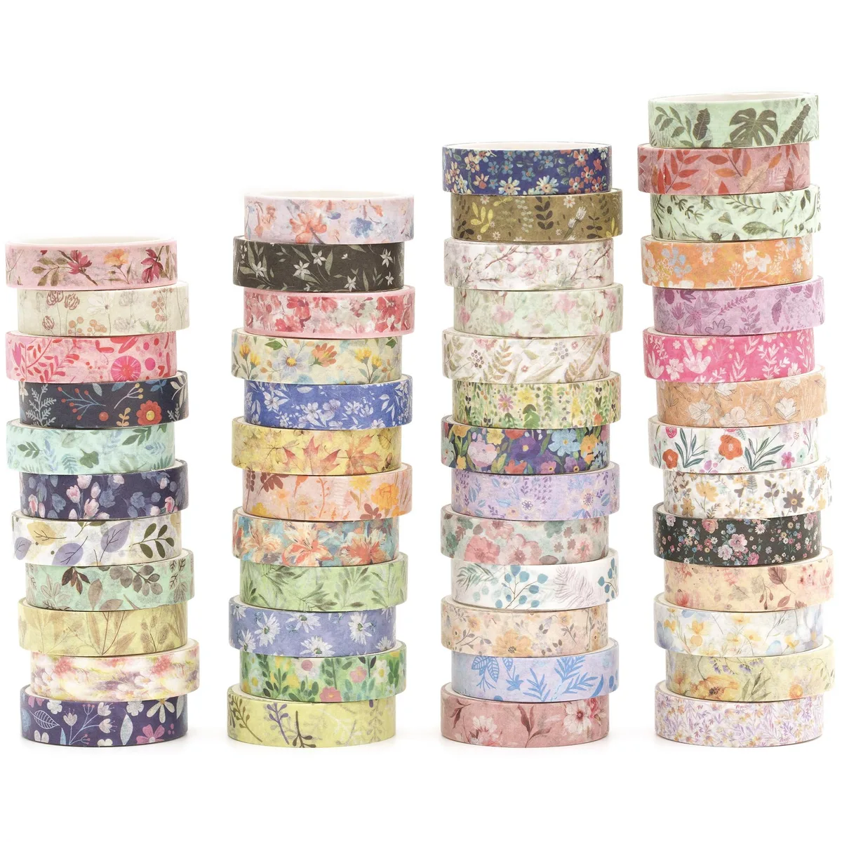YUBX YUBX YBX-WTHUA-JP50 Washi Tape 50 Rolls 10mm 2m — product photo