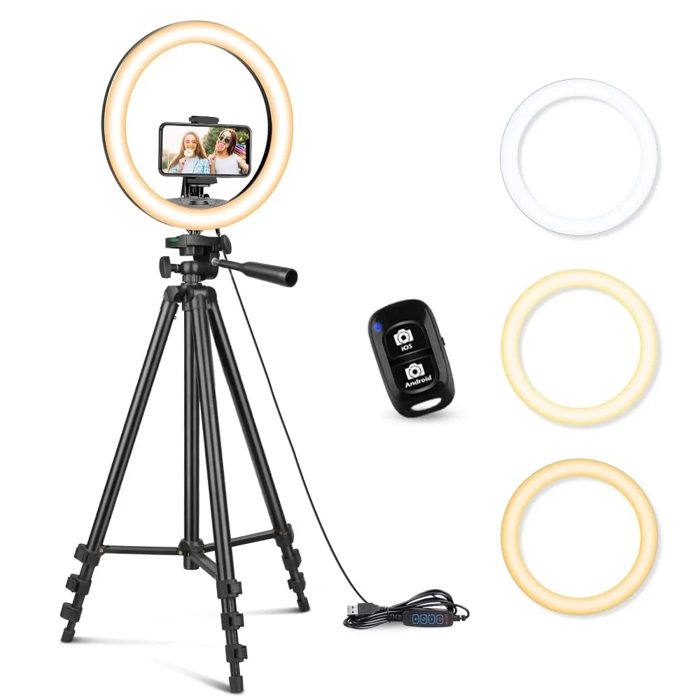Neewer 12in Ring Light with 50in Tripod Studio — product photo