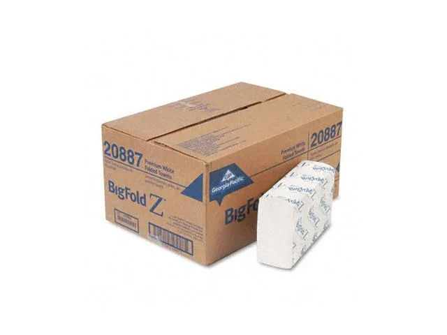 Georgia Pacific Georgia Pacific 20887 Big Fold Z Paper Towels, White, 220 sheets, 10 cartons — product photo