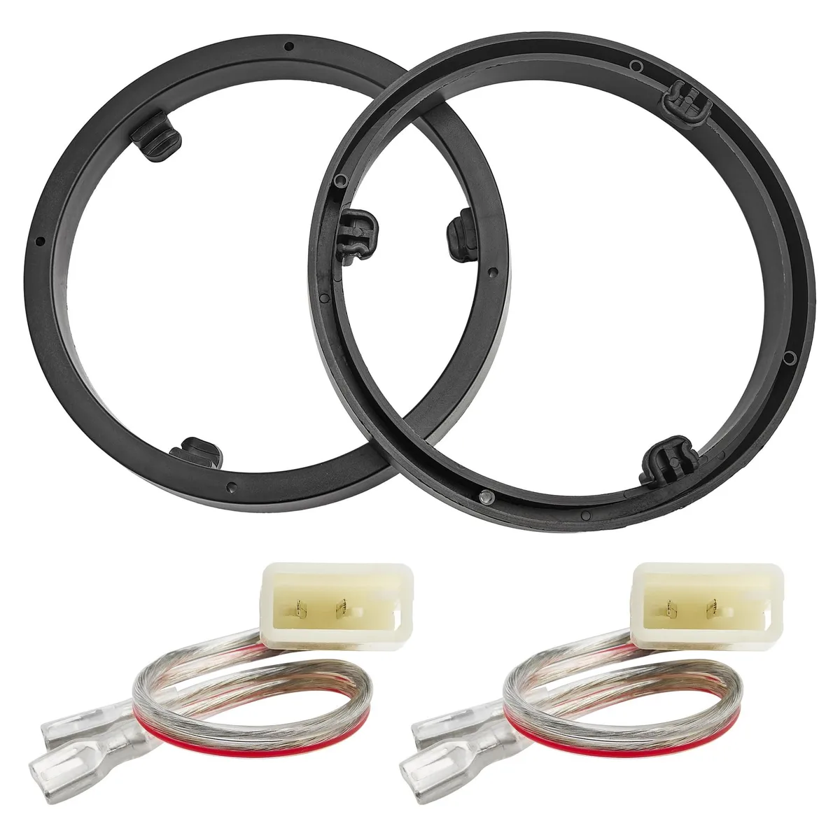 Barrow Mods Barrow Mods 6.5" Speaker Spacer &amp; Harness Kit Mitsubishi 2008-2021 2 in 1 accessory — product photo
