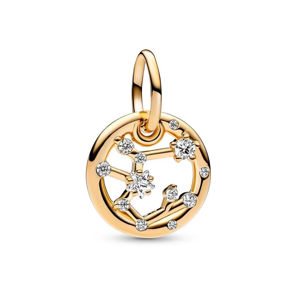 PANDORA PANDORA Sagittarius Zodiac Dangle Charm Clear Silver 14k part — product photo