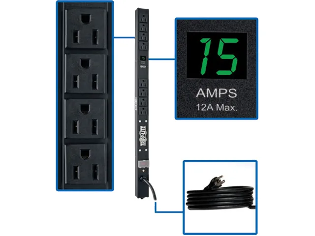 Tripp Lite Tripp Lite PDUMV15-24 Metered PDU 120V 15A 8-Outlet 24in 0U — product photo
