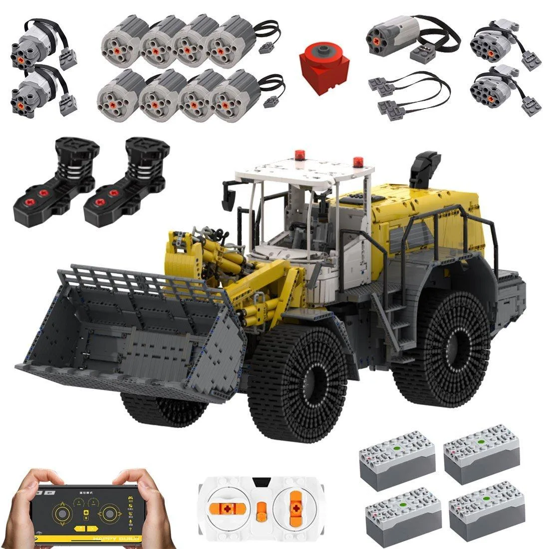 ZITIANYOUBUILD ZITIANYOUBUILD Custom MOC-49777 Liebherr L586 Wheel Loader 12135 Parts — product photo