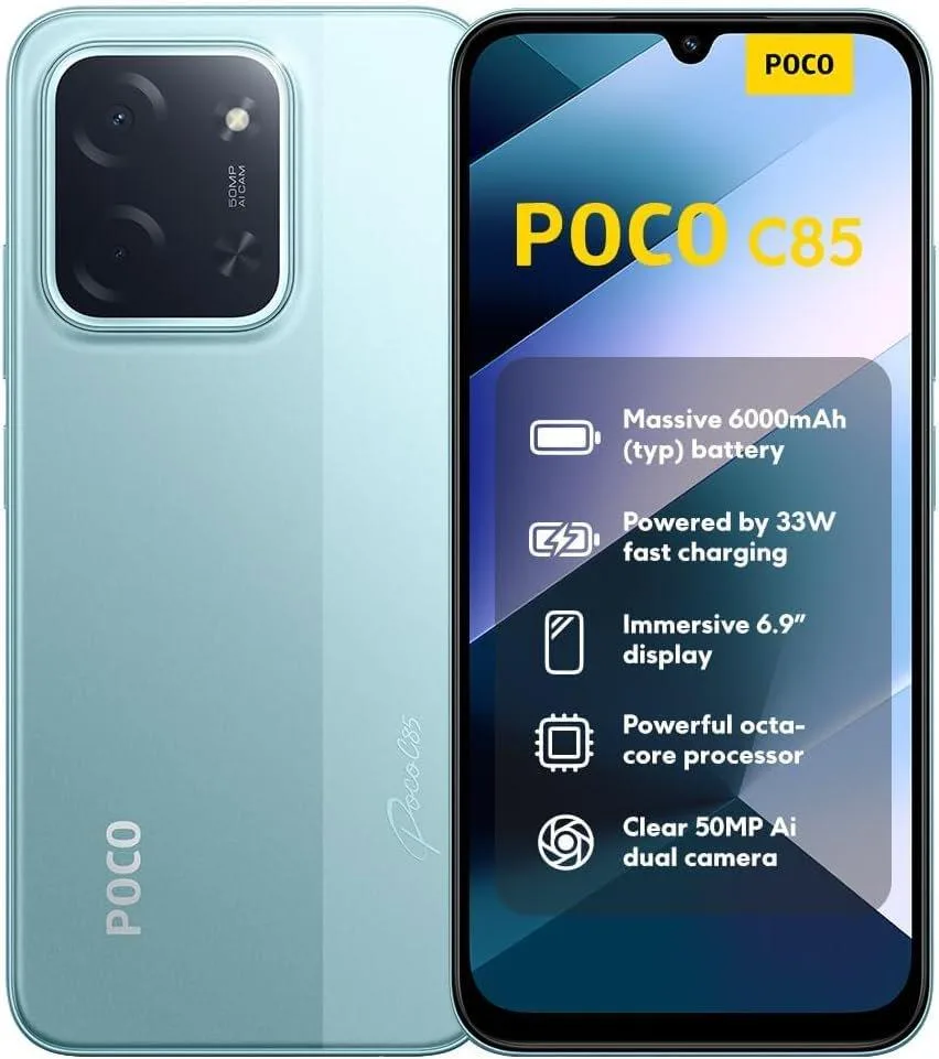 Redmi Redmi 25078PC3EG Poco C85 256GB 8GB 6.9" 120Hz cell phones - unlocked — product photo