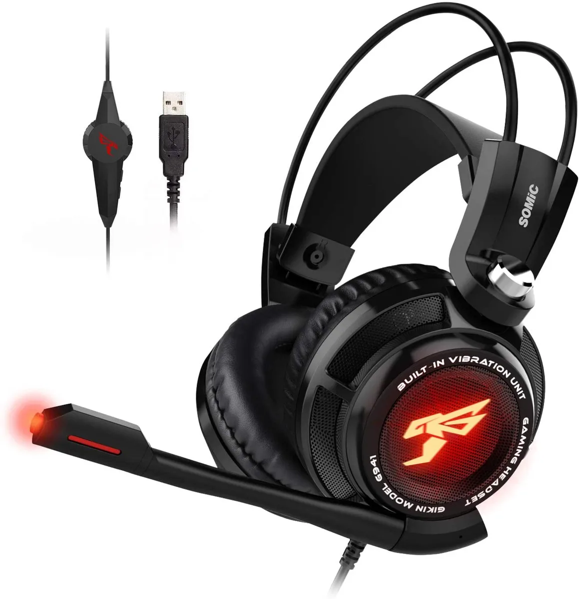 SOMIC SOMIC 7.1 RGB USB Headset Black — product photo