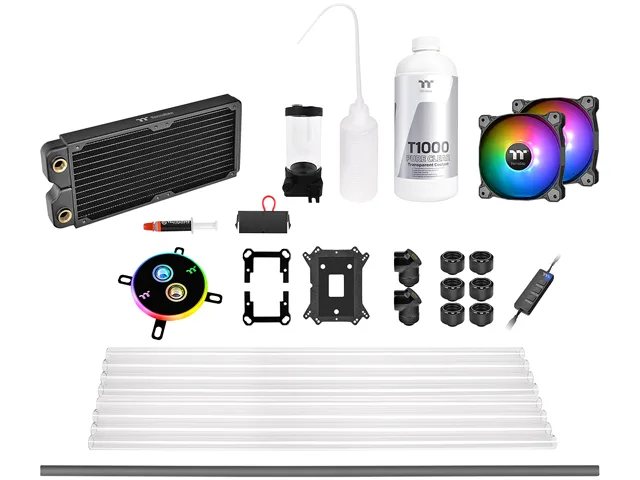 Thermaltake Thermaltake Pacific C240 DDC Hard Tube Water Cooling Kit CL-W242-CU12SW-A diy cooling — product photo