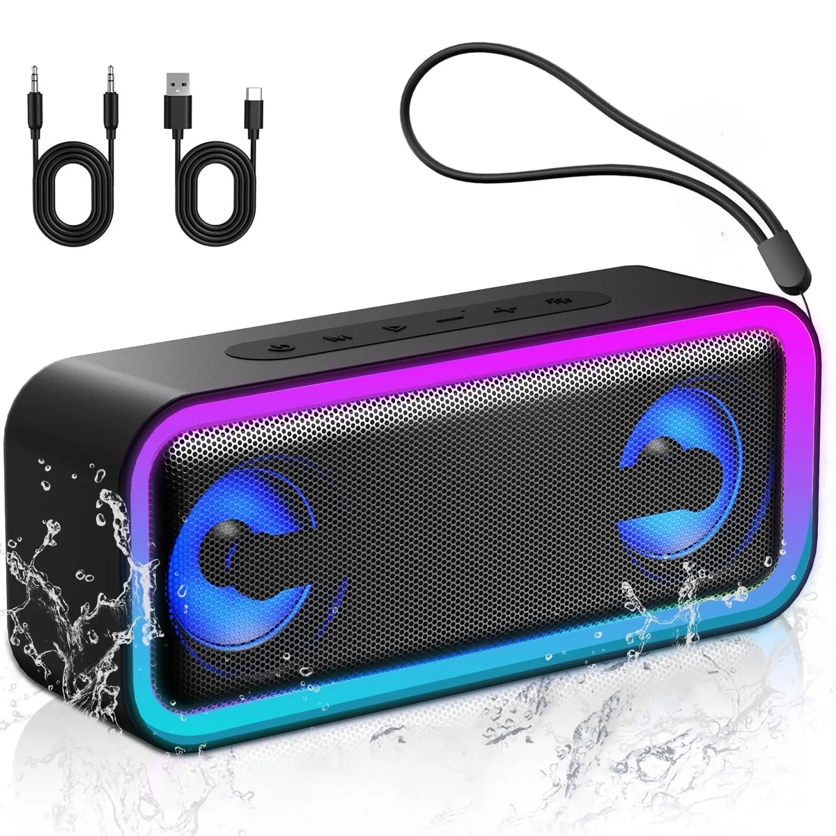 IKT S19-1 30W portable speaker Bluetooth 5.4 IPX7 30h black — product photo