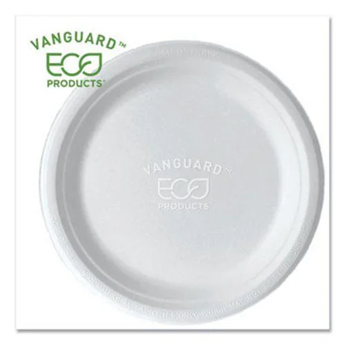 Eco-Products Eco-Products EP-P013NFA 9" Sugarcane Plates 500/Carton cleaning — product photo