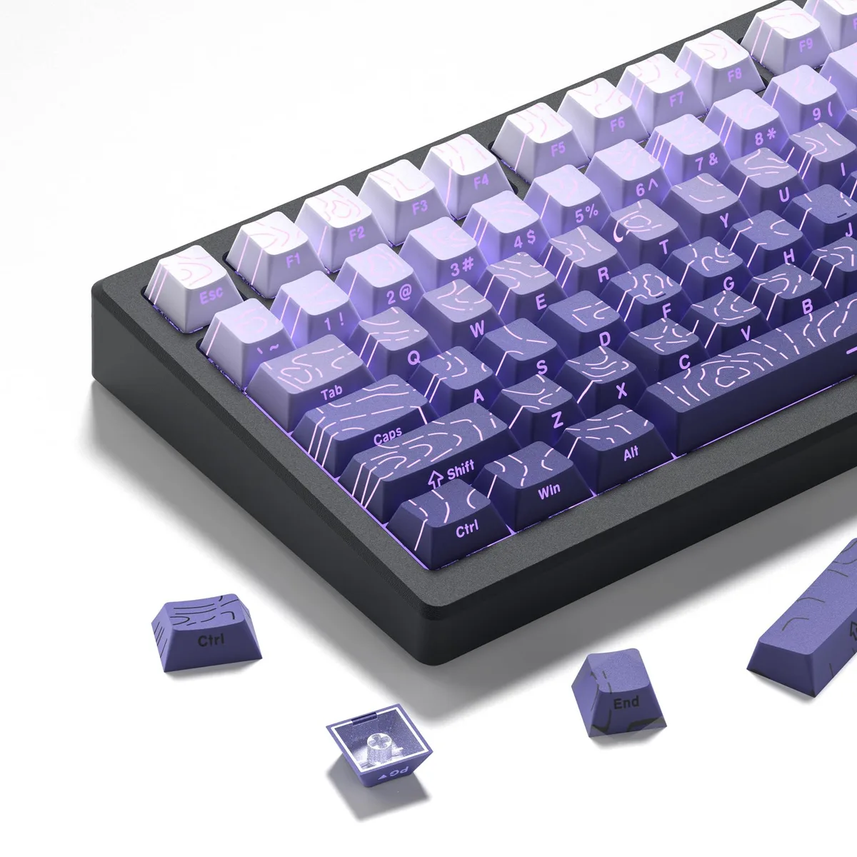 Womier Womier Lavender Purple 134-key Cherry Profile Keycap Set — product photo