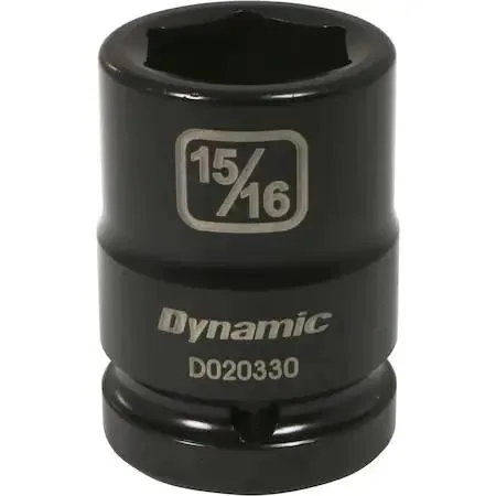 Black phosphate 3/4 inch drive 6 point socket 15/16 inch size
