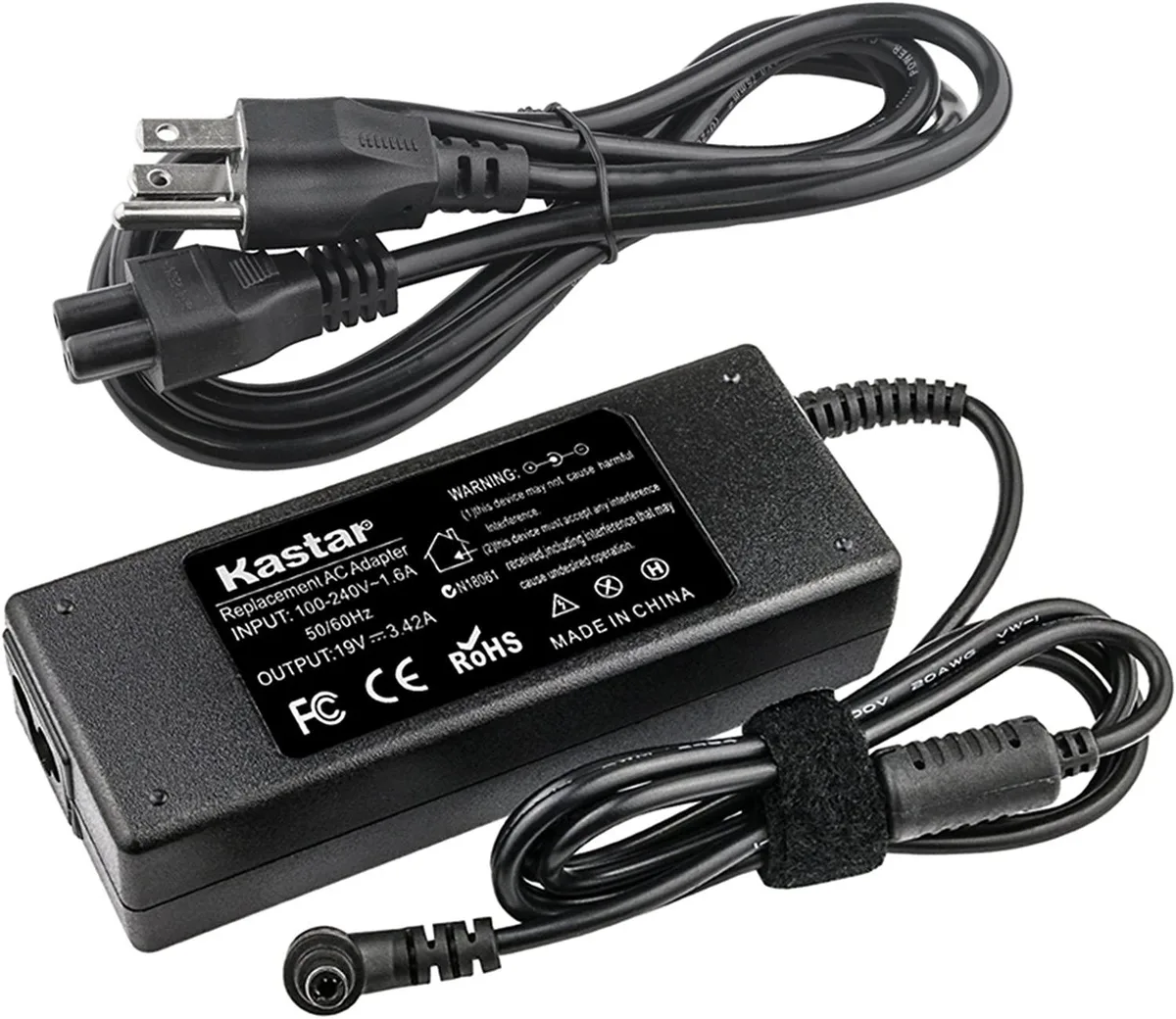 Kastar Kastar 65W 19V 3.42A AC adapter 2.5/5.5mm — product photo