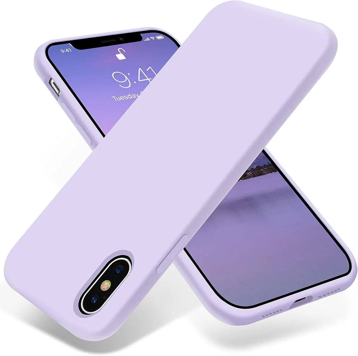 TAURKENAM TAURKENAM Liquid Silicone Case for iPhone X/XS 5.8 inch Cloud Mauve — product photo