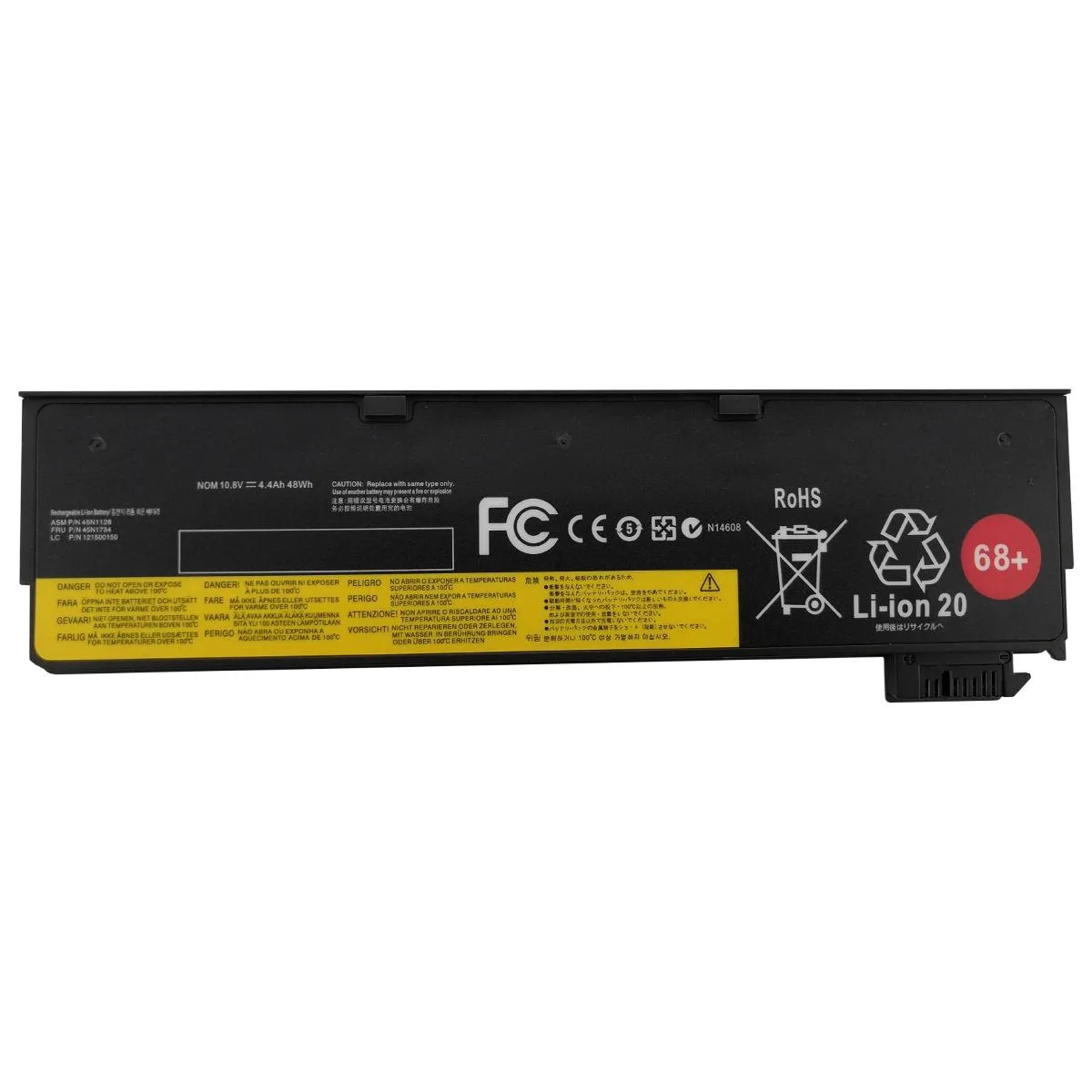 Damaite Damaite 6-cell 48Wh 10.8V laptop battery for ThinkPad X240 X250 X260 T440 T450 T460 T470 L450 L460 L470 W550 — product photo