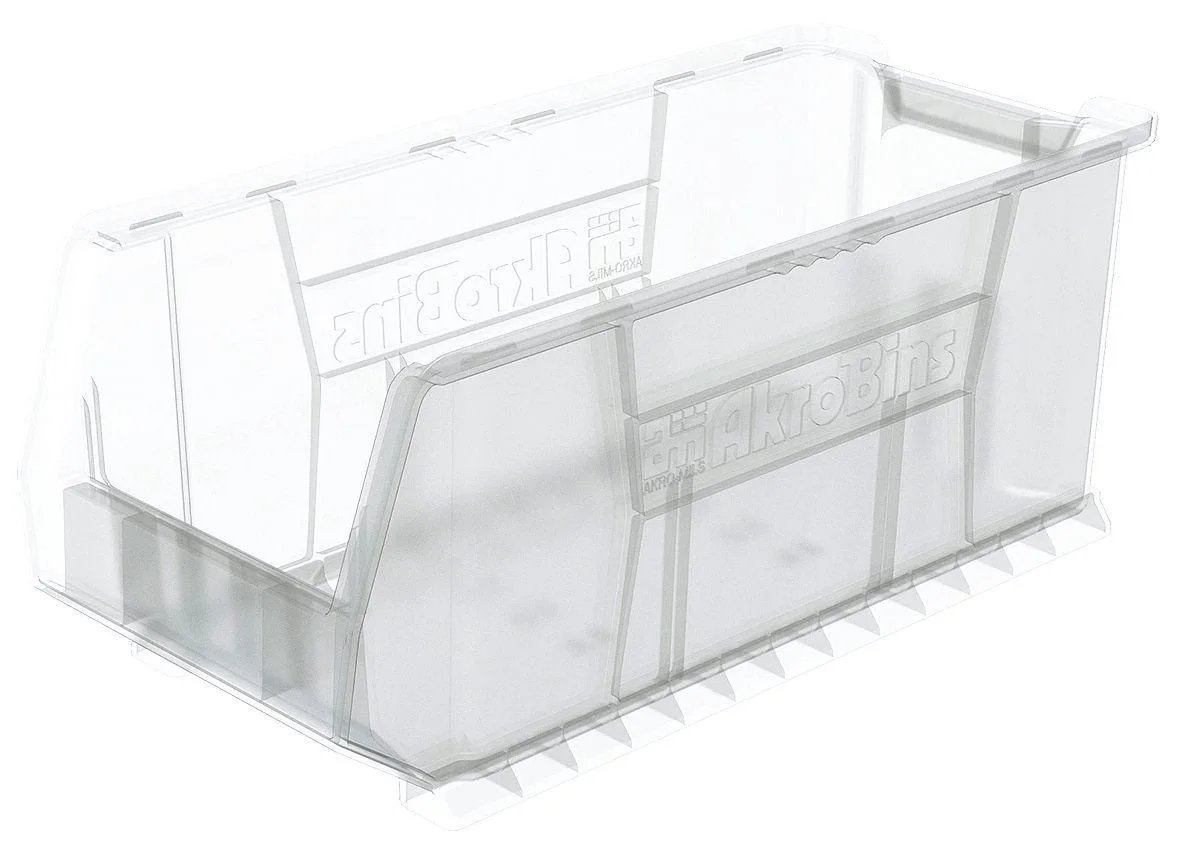 Akro-Mils Akro-Mils 30287 Clear Super Size Bin 23-7/8"L x 11"W x 10"H — product photo