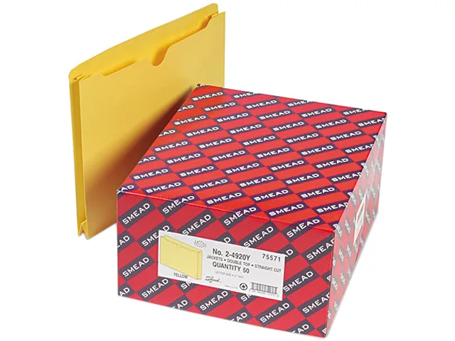 Smead Smead 75571 File Jacket Letter Yellow 50/Box — product photo