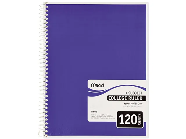 Mead Mead 6710 Spiral Notebook College Rule 8.5 x 11 120 Sheets — product photo