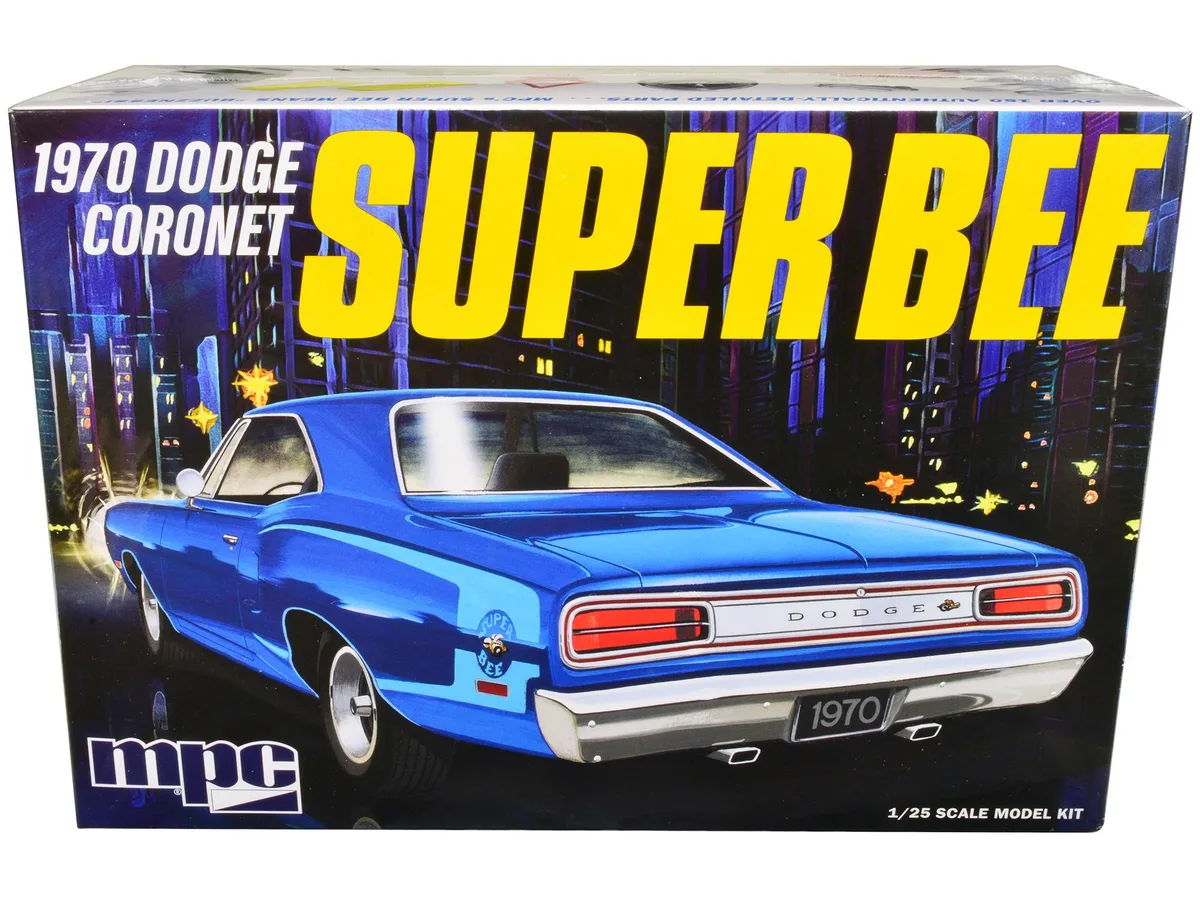Mpc Mpc 1970 Dodge Coronet Super Bee 1/25 Scale Model Kit 152 Parts Skill 2 — product photo