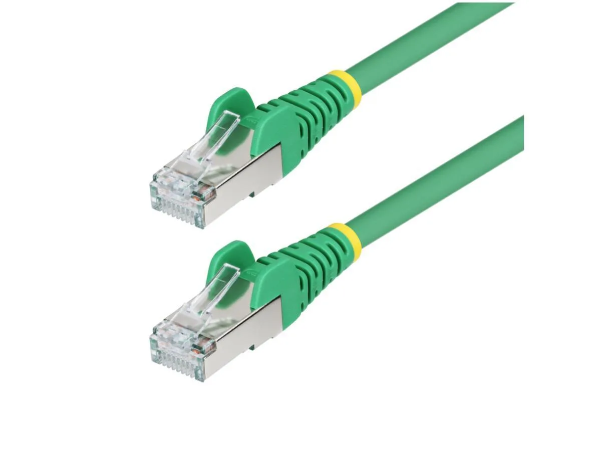STARTECH STARTECH NLGN-5F-CAT6A-PATCH network ethernet cable 5ft green Cat6a S/FTP 10G 100W PoE 500MHz 27AWG — product photo