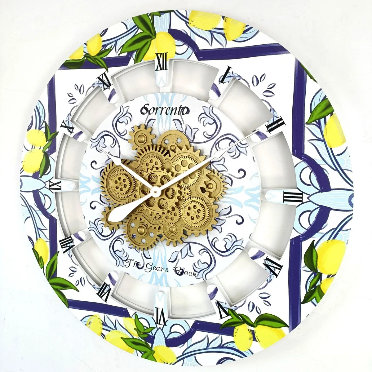 The Gears Clock The Gears Clock Italy Line 24 inch Round 36 inch Wall Clock Sorrento — product photo