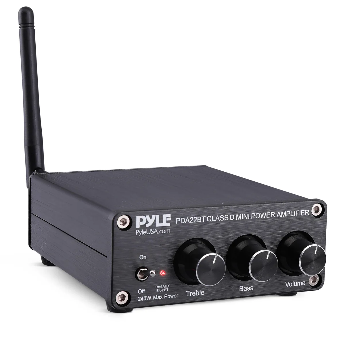 240W Mini Home Stereo Amplifier 2 Channel Compact Micro Audio Component — product photo