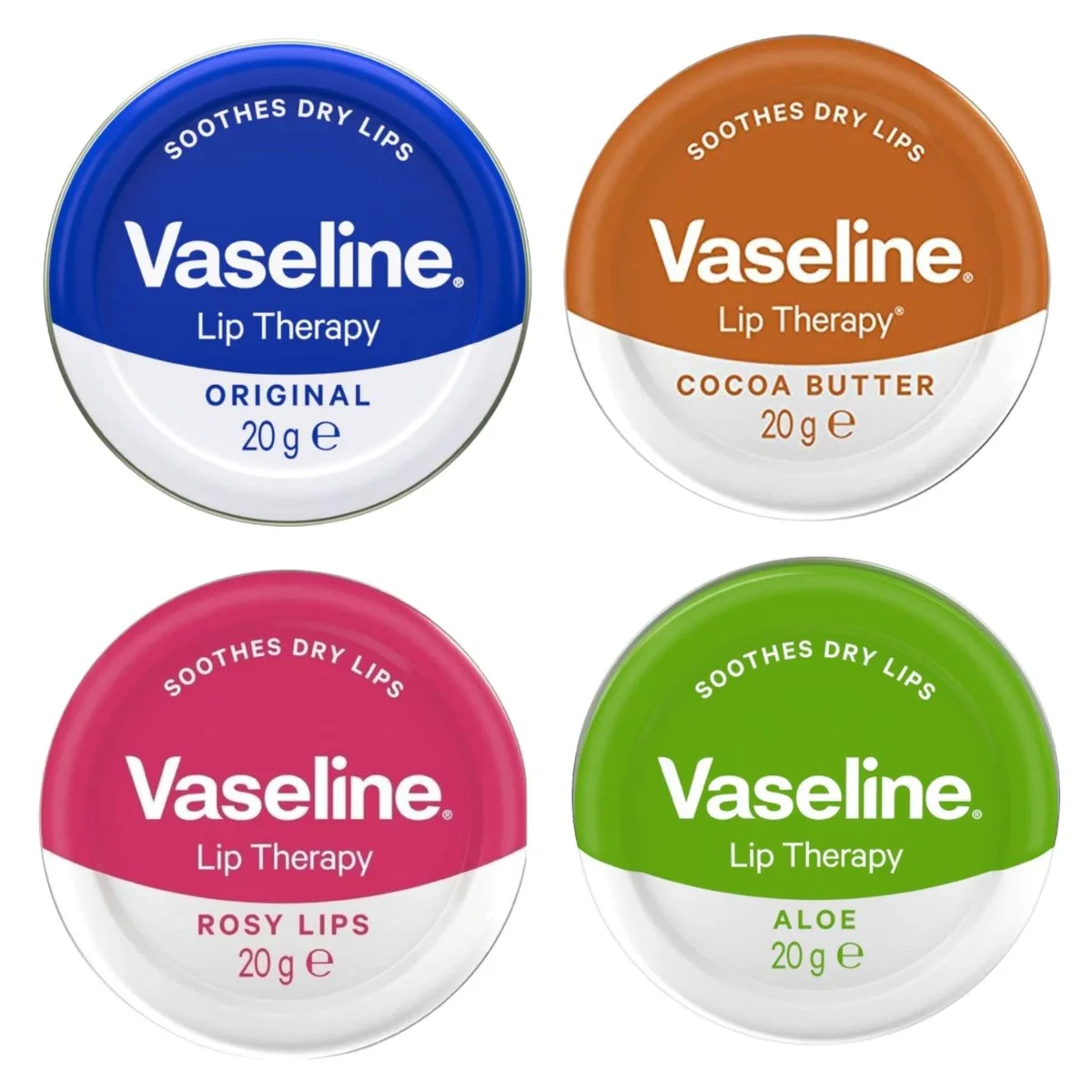 Vaseline Vaseline SP-53528117346622 Lip Therapy 4-Pack 20g skin care — product photo