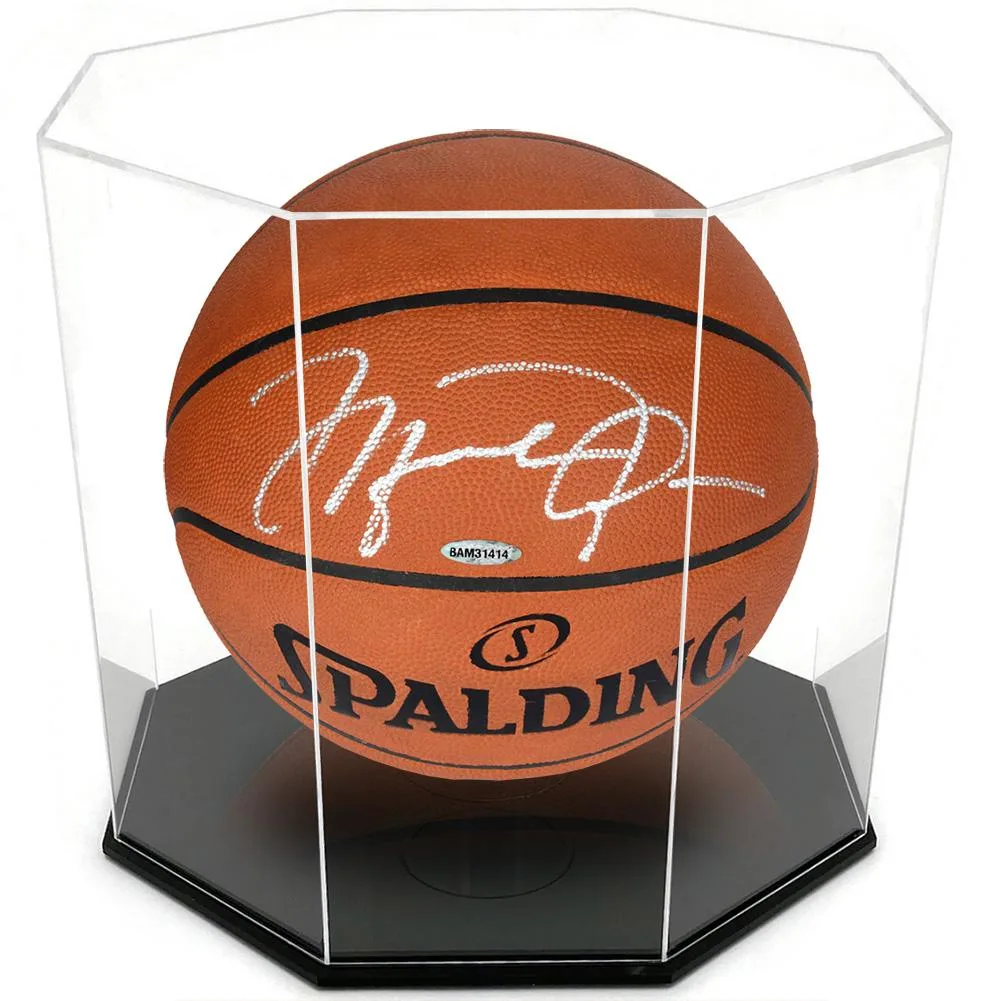 Vandue Corporation Vandue Corporation OnDisplay Deluxe Octagon UV-Protected Ball Display Case Black Base 12.75x12.75x11.5 — product photo