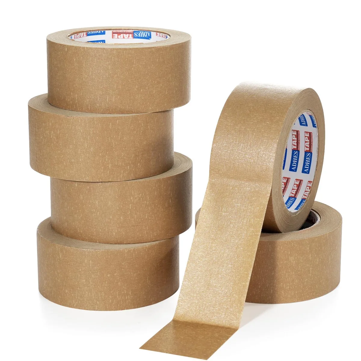  ADHES TAPE PURSUIT OF PERFECTION K13A Kraft Paper Tape 2 Inch x 43 Yards 6 Rolls — product photo