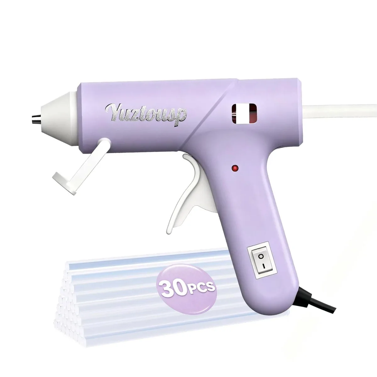  Yuztousp RRJQ--N-P Hot Glue Gun Kit 30 Sticks Purple — product photo