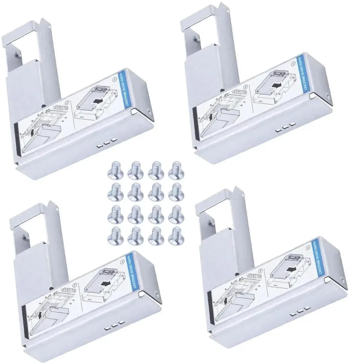 SMUGDESK SMUGDESK 4-Pack 2.5" to 3.5" SSD Adapter Bracket 9W8C4 Y004G for Dell F238F G302D X968D F9541 — product photo