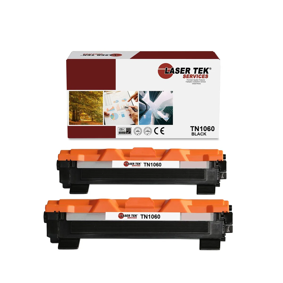 Laser Tek Services Laser Tek Services TN1060 Black Toner Cartridge 2PK 1000 pages — product photo