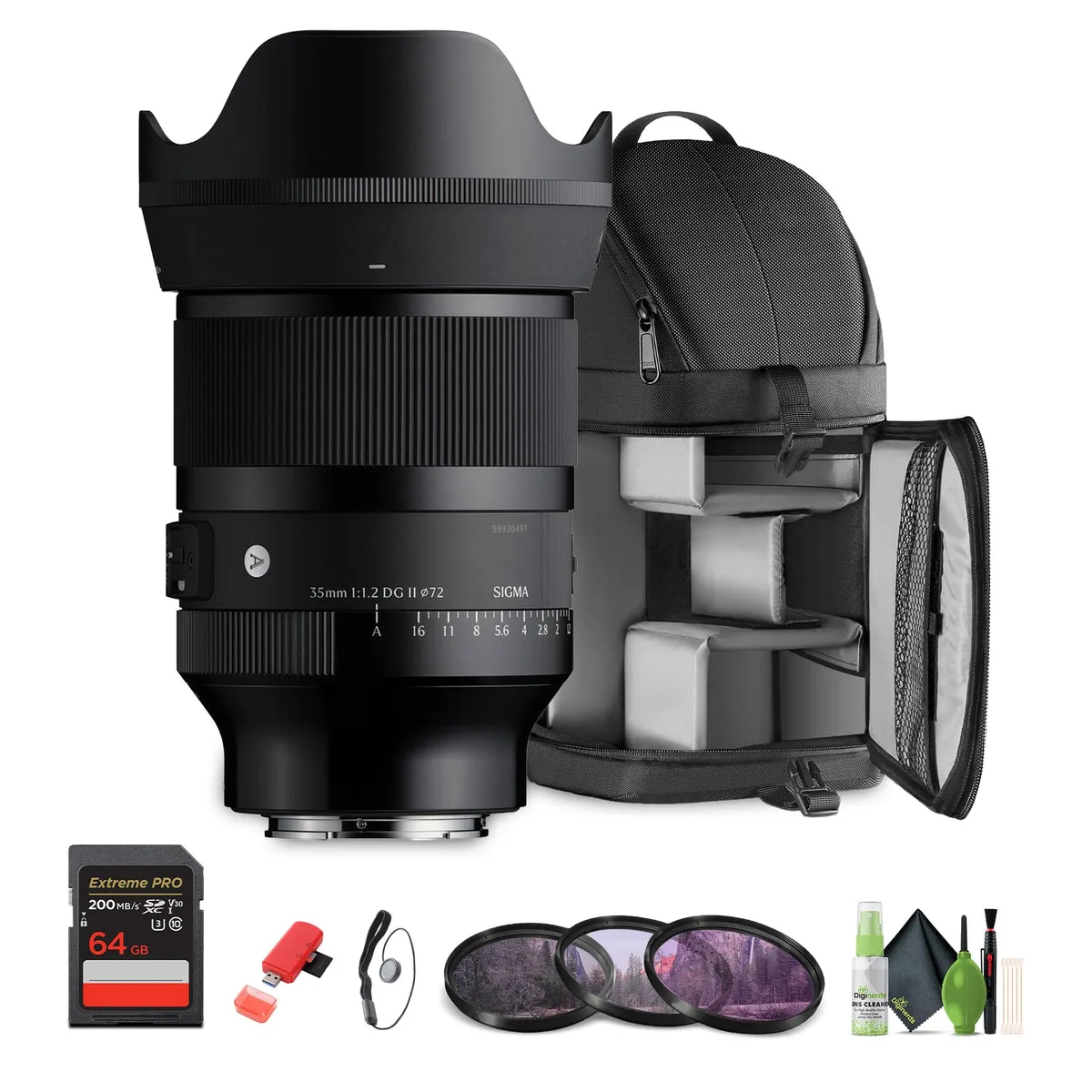 SIGMA SIGMA 35mm f/1.2 DG II Art Lens (Sony E) Bundle 1 camera lens — product photo