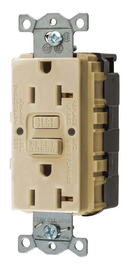 Hubbell Incorporated Hubbell Incorporated SNAPGF20I GFCI Receptacle 20A 125VAC 5-20R — product photo