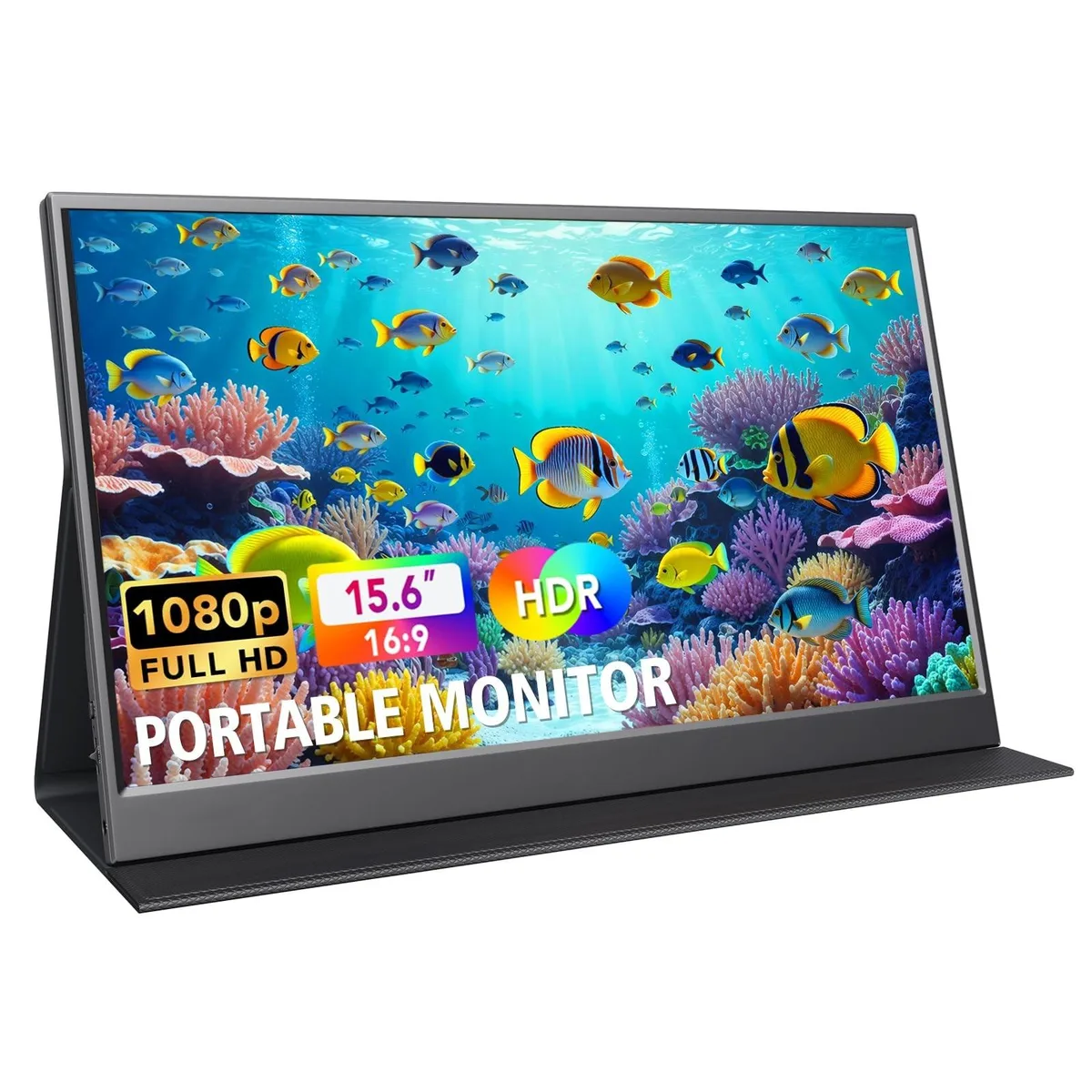 Batianda Batianda 15.6 Inch Portable Monitor 1080P FHD IPS with Smart Cover — product photo