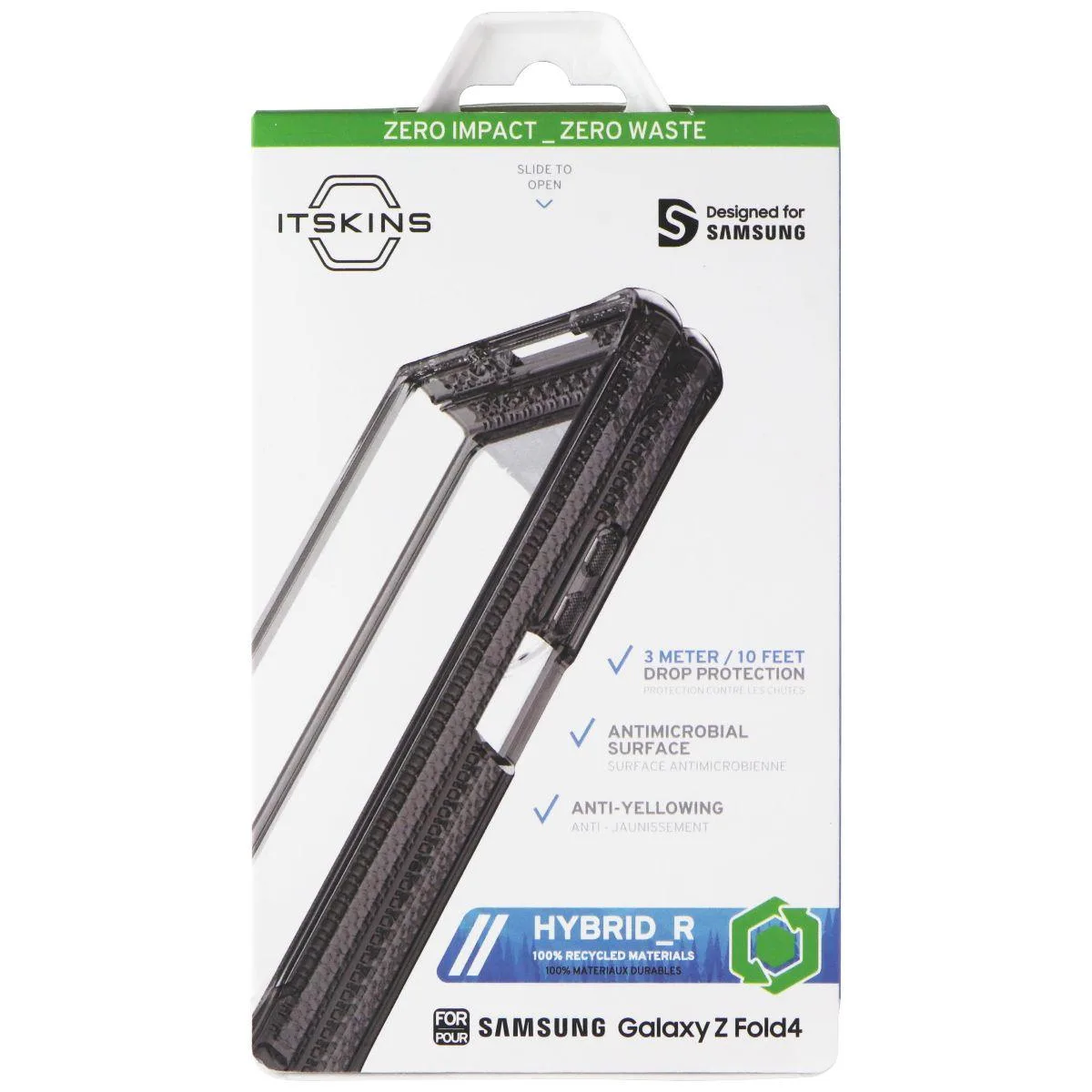 ITSKINS ITSKINS Hybrid_R Case Samsung Galaxy Z Fold4 Black/Transparent — product photo
