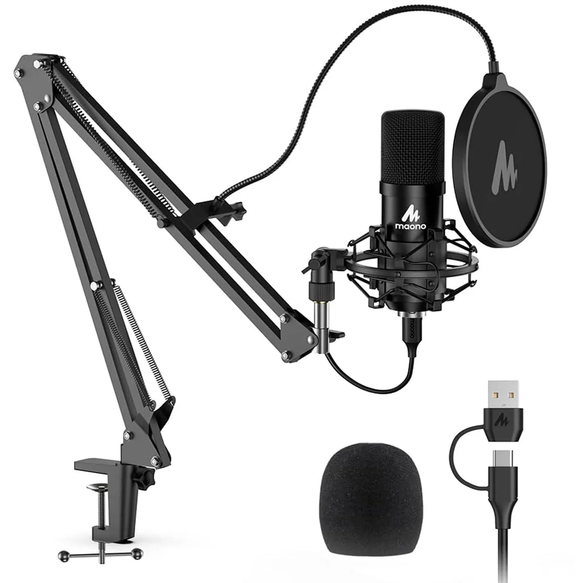  MAONO AU-A04 USB Microphone 192kHz/24bit 16mm Cardioid Kit — product photo