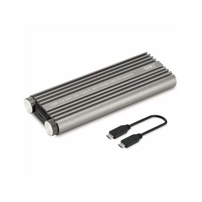 SIIG, Inc SIIG, Inc JU-SA0X11-S1 USB 3.2 Gen 2x2 M.2 NVMe drive enclosure — product photo
