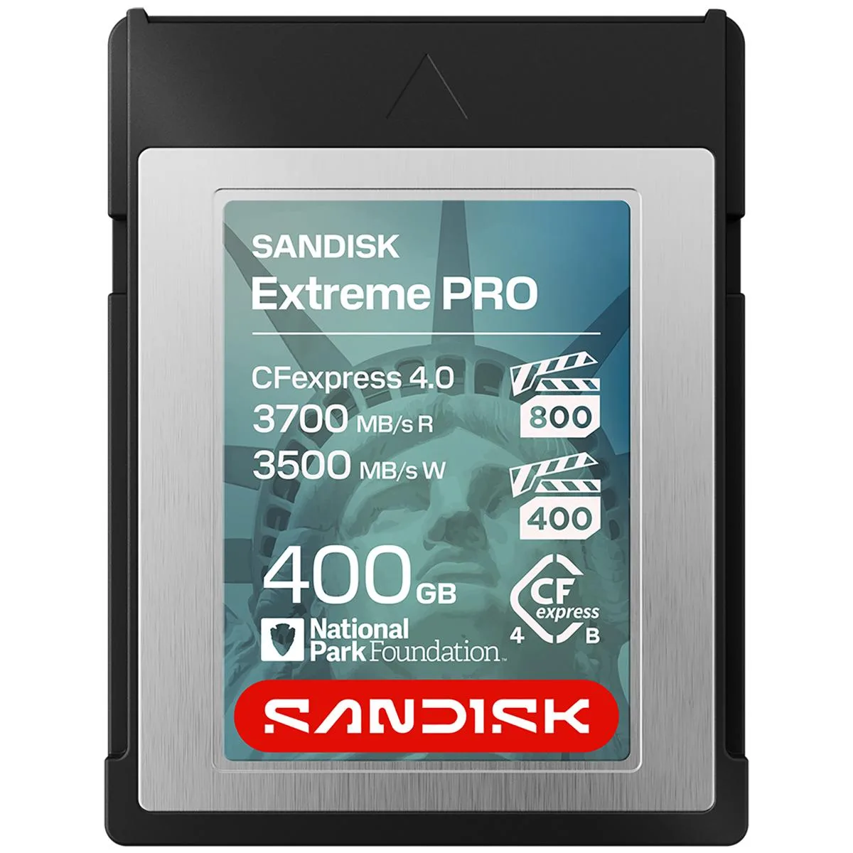 SanDisk SanDisk Extreme PRO CFexpress 4.0 Type B Lady Liberty Edition memory card — product photo