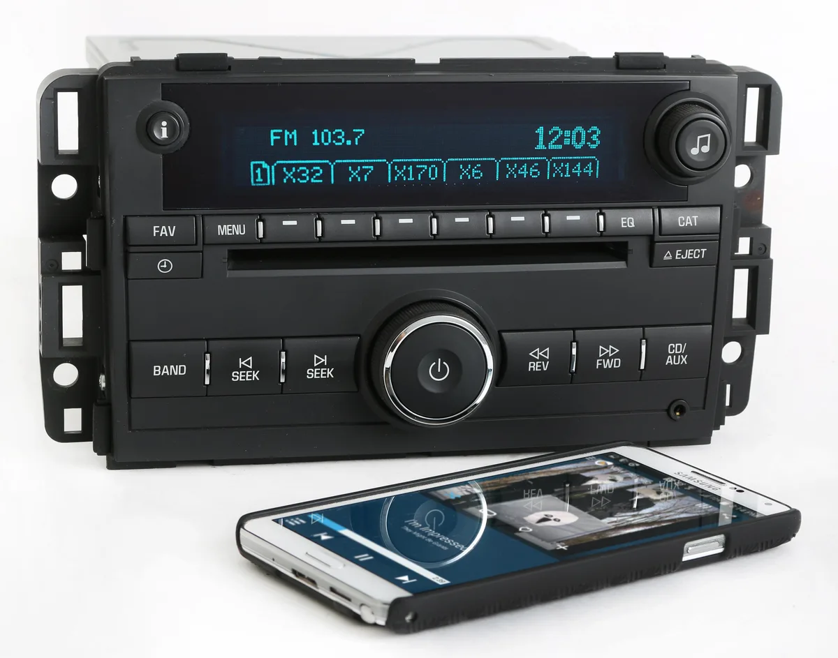 1 Factory Radio 1 Factory Radio 15850678 AM FM CD Receiver Bluetooth 2007-2008 Chevrolet Impala Monte Carlo — product photo