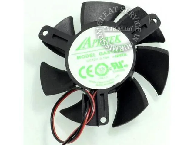 TSUJ TSUJ GA51S2L 12V 0.13A 47mm Blade 39mm Pitch Graphics Card Fan — product photo